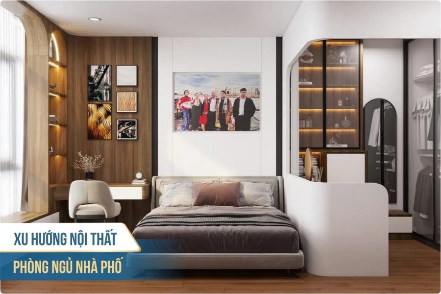 Xu hướng nội thất phòng ngủ nhà phố 2025
