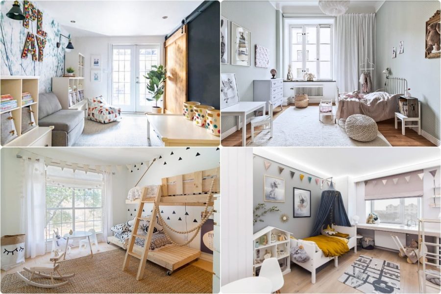 Xu hướng thiết kế nội thất phòng ngủ cho bé nhà phố Scandinavian