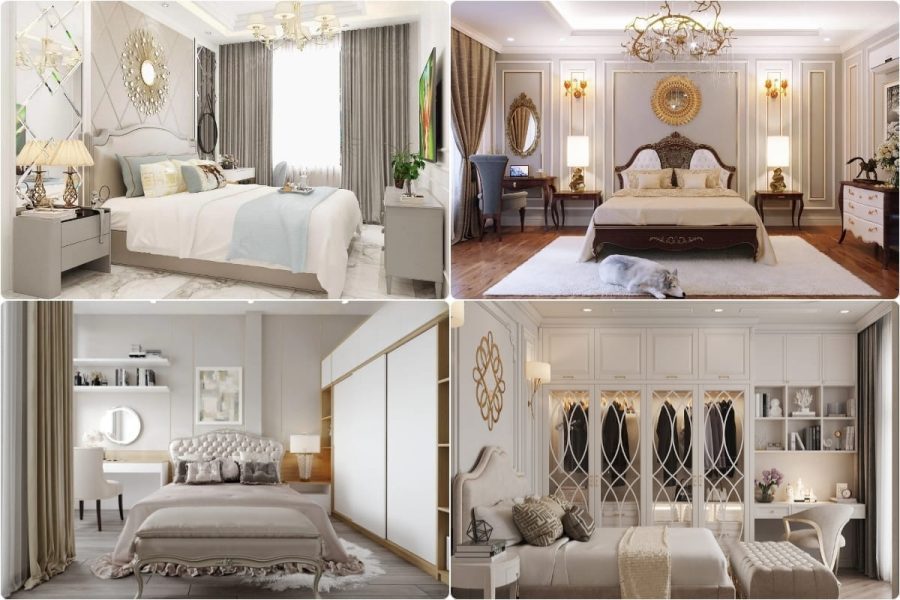 Xu hướng thiết kế nội thất phòng ngủ nhà phố tân cổ điển