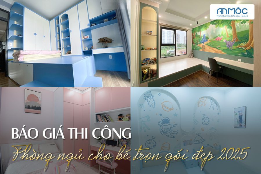 thi công nội thất phòng ngủ cho bé