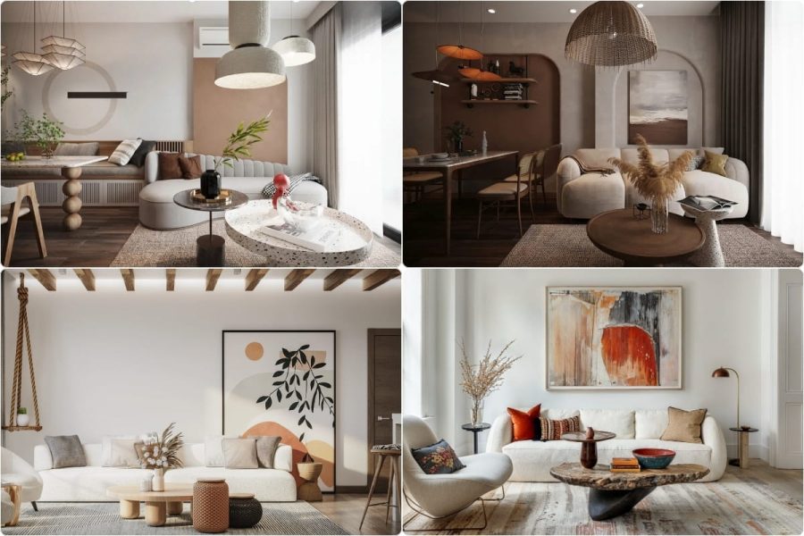 Thiết kế nội thất chung cư wabi sabi