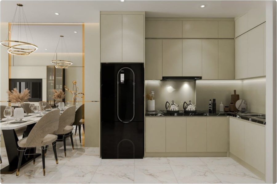 Thiết kế nội thất phòng bếp chung cư