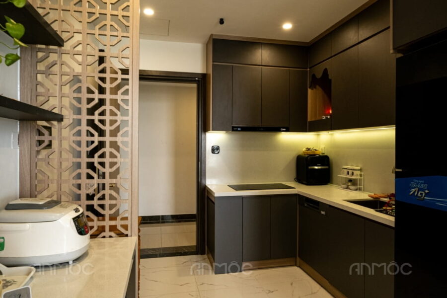 Mẫu thi công nội thất phòng bếp chung cư 70m2 - 1