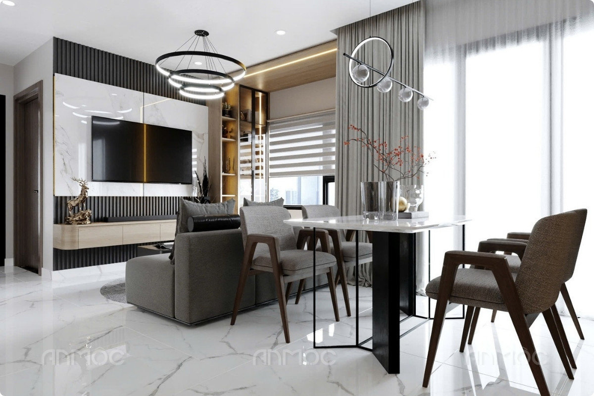 Bộ Sưu Tập 10+ Mẫu Thiết Kế Nội Thất Chung Cư Vinhomes 2025 442 Đồng bộ với kiến trúc - màu sắc dự án