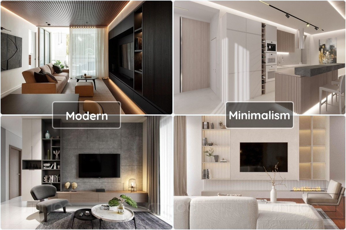 BST 10+ Mẫu Thiết Kế Nội Thất Chung Cư Bcons Đẹp Như Mơ 2025 164 Modern - Minimalism là 2 phong cách được ưa chuộng bởi các nhà đầu tư