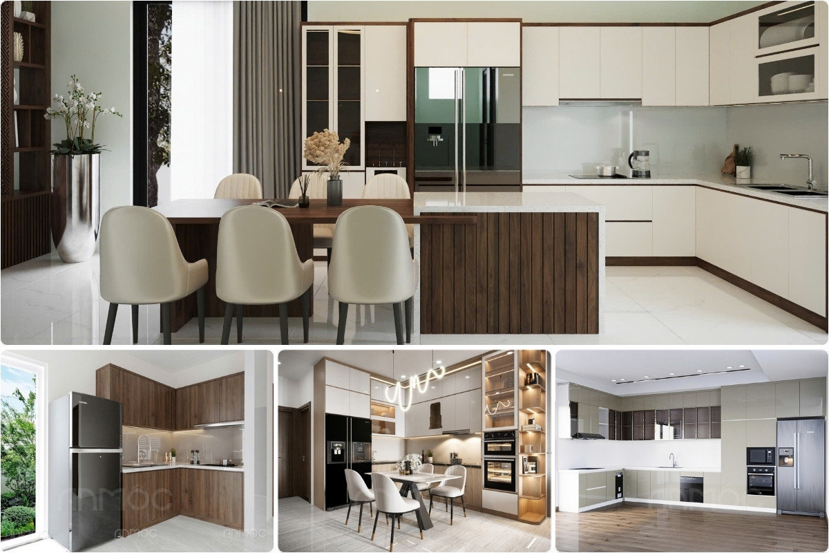 21+ Mẫu Thiết Kế Nội Thất Nhà Phố Đẹp Không Thể Bỏ Qua 2026 3006 Phòng bếp được thiết kế với gam màu ấm và ánh sáng tự nhiên