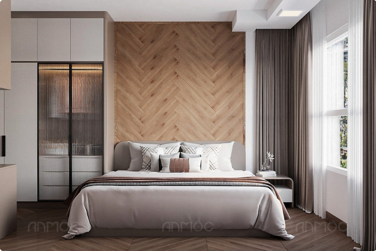 Thiết Kế Nội Thất Phòng Ngủ Chung Cư Riviera Point Tower 5 27 Phòng ngủ master-Thiết kế nội thất phòng ngủ chung cư Riviera Point TOWER 5 17m2