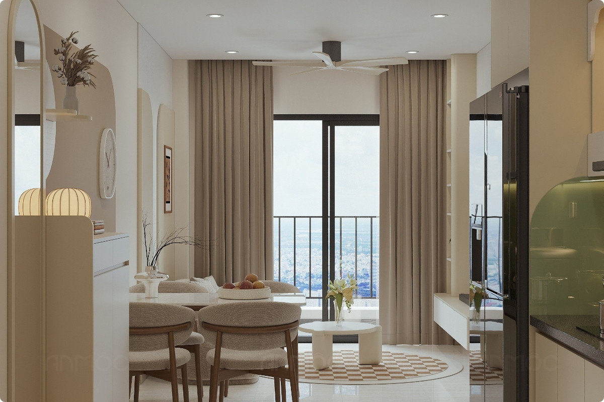 Phòng khách hiện đại với nội thất hài hòa, phù hợp sinh hoạt gia đình