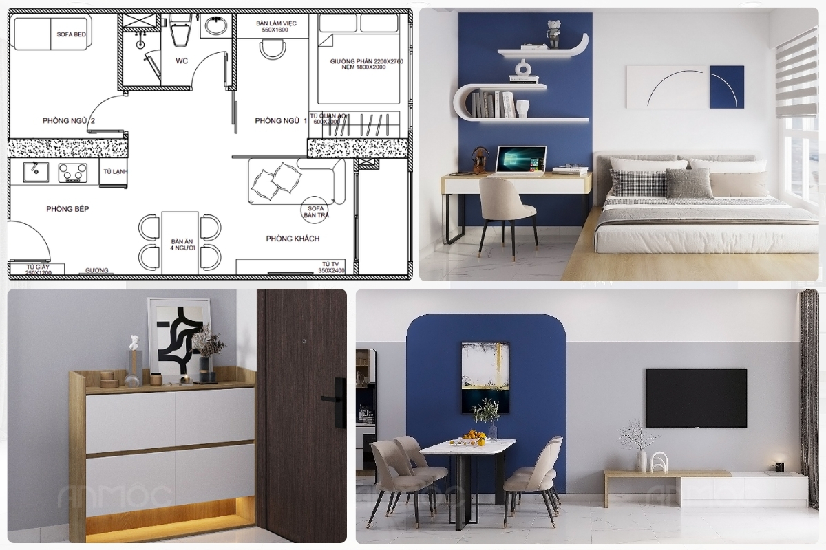 Tổng quan nội thất các không gian chung cư Sunrise Riverside