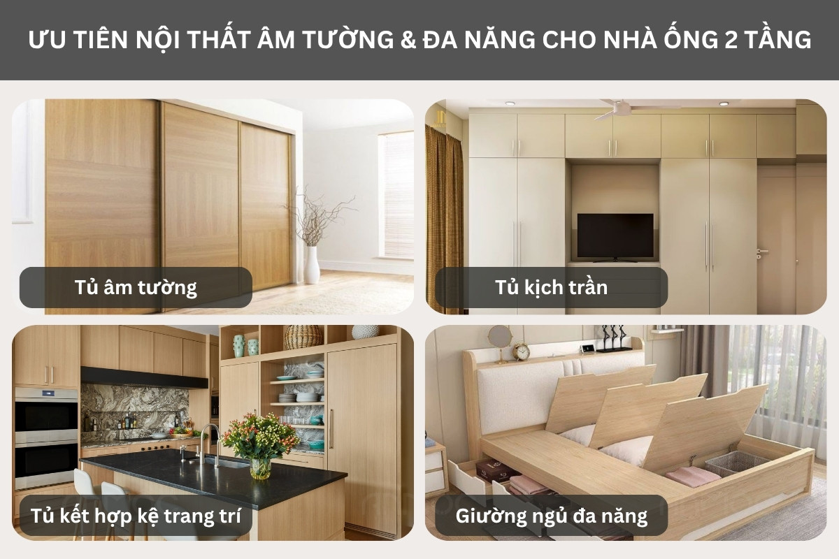 Áp dụng nội thất âm tường