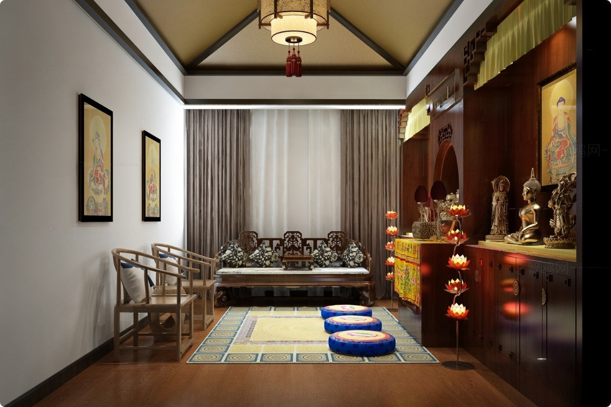 Cách bố trí và trang trí phòng thờ cho biệt thự, nhà phố và chung cư