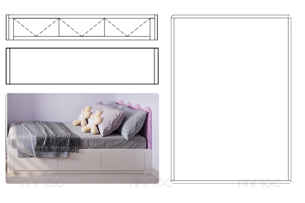 Chi tiết nội thất giường ngủ