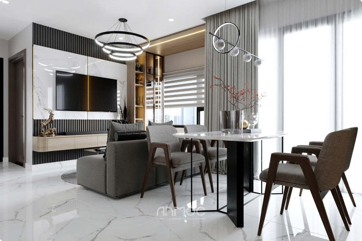 Đồng bộ với kiến trúc - màu sắc dự án