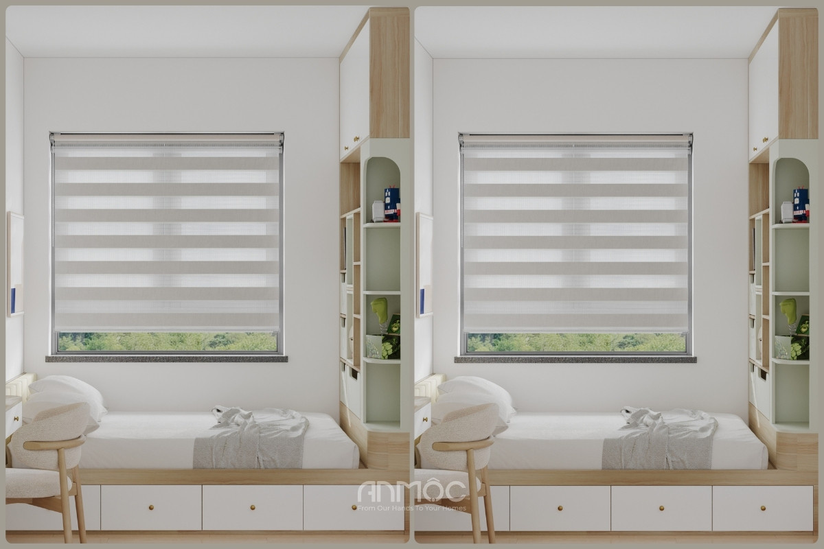 Giường bục tích hợp tủ trang trí tiện dụng cho phòng ngủ nhỏ chung cư Topaz Home 67m2_An Mộc