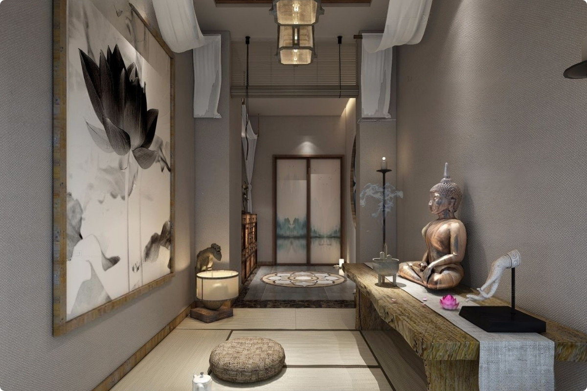 Hướng đặt bàn thờ được xác định theo phong thủy, mang lại sự yên ổn cho gia đình