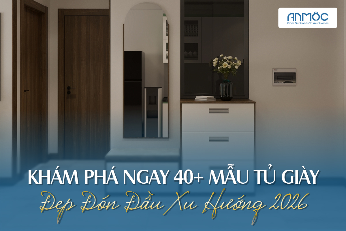 Mẫu tủ giày đẹp 2026
