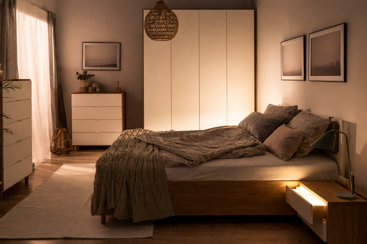 Mẫu tủ quần áo 4 cánh 2m