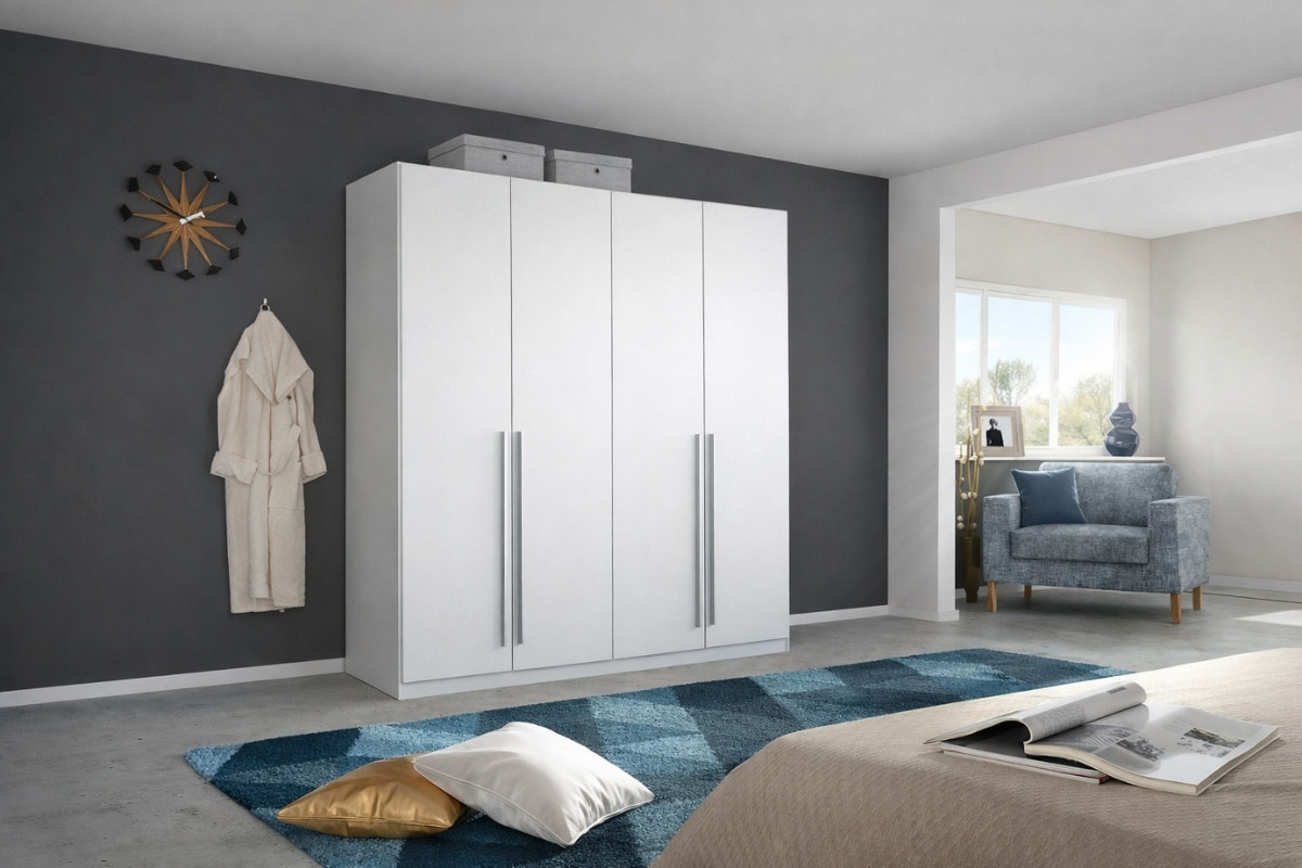 Mẫu tủ quần áo 4 cánh 2m