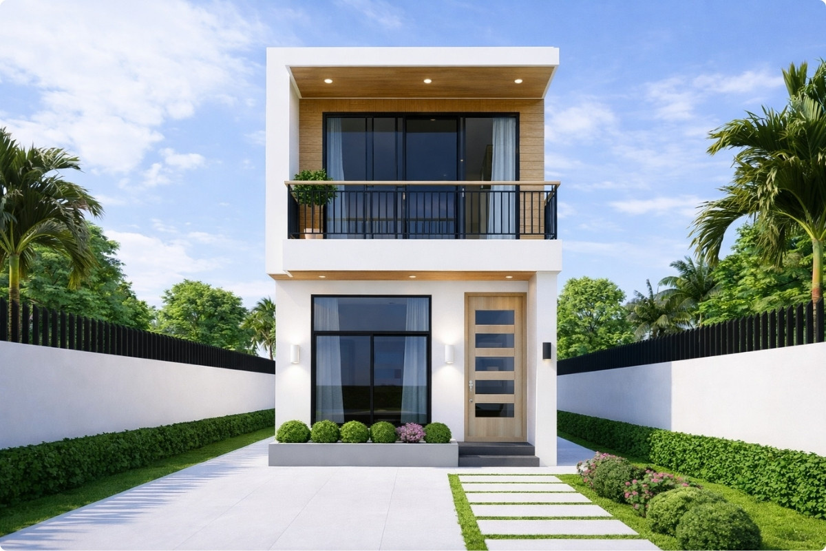 Nhà ống 2 tầng 2 phòng ngủ