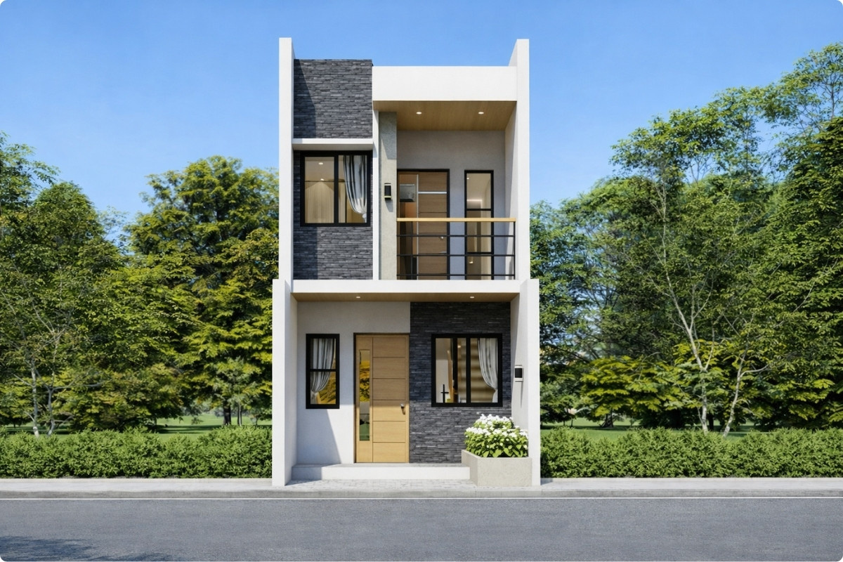 Nhà ống 2 tầng 2 phòng ngủ