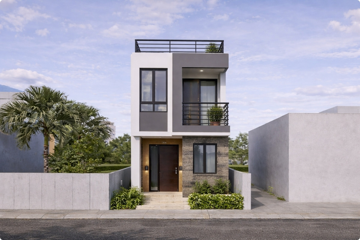 Nhà ống 2 tầng 5 x 20