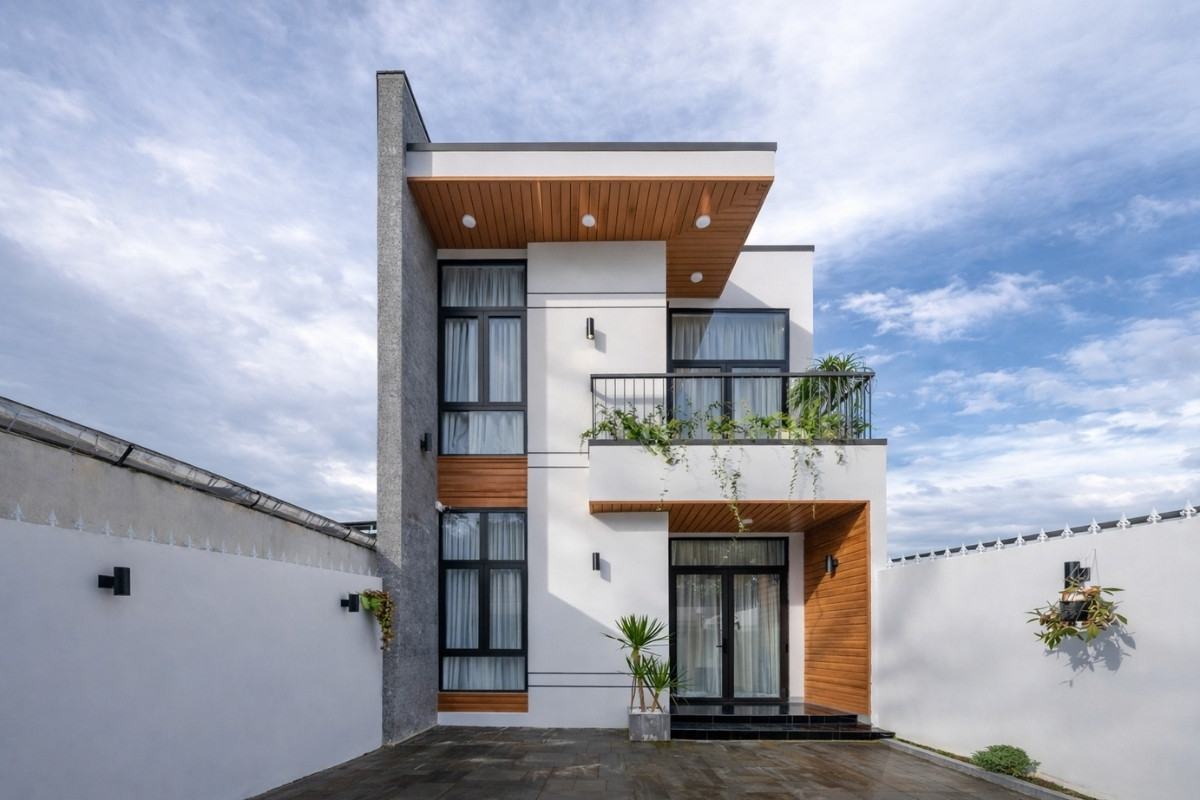 Nhà ống 2 tầng đẹp mặt tiền 8m