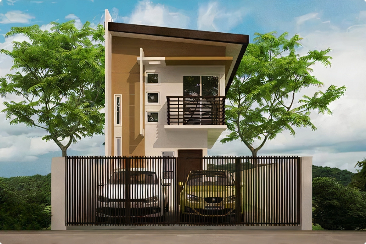 Nhà ống 2 tầng kết hợp gara