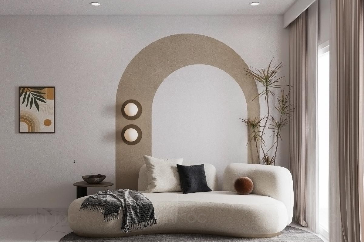 Nội thất phòng khách _ Thiết kế nội thất chung cư Sunrise Riverside 50m2