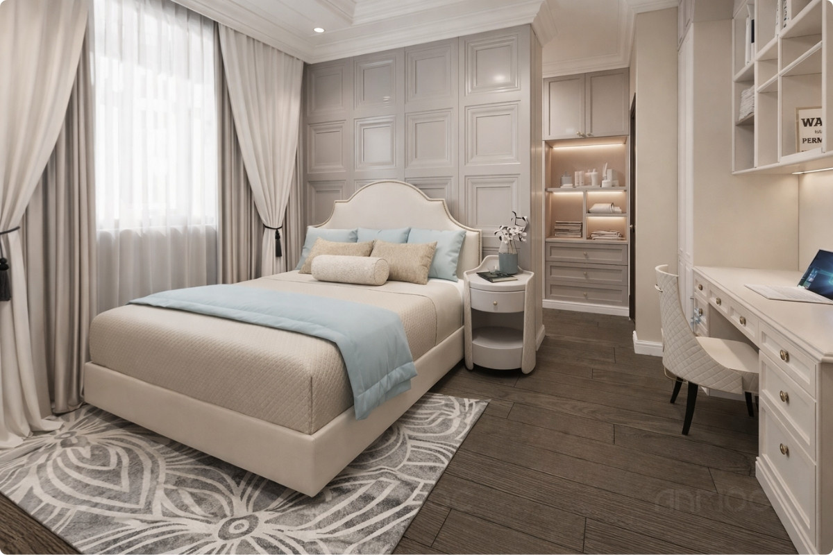 Nội thất phòng ngủ tân cổ điển