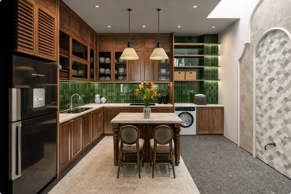 Phòng bếp indochine