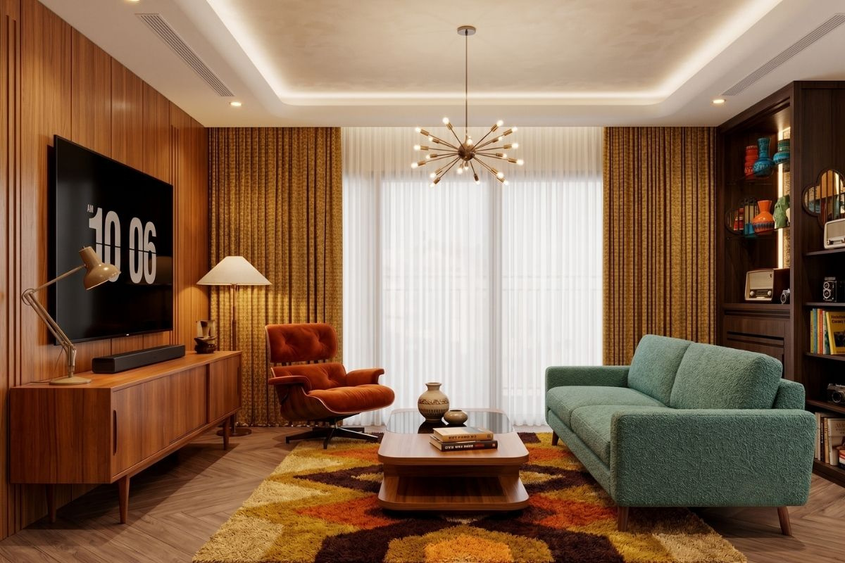 Phong cách thiết kế chung cư Retro