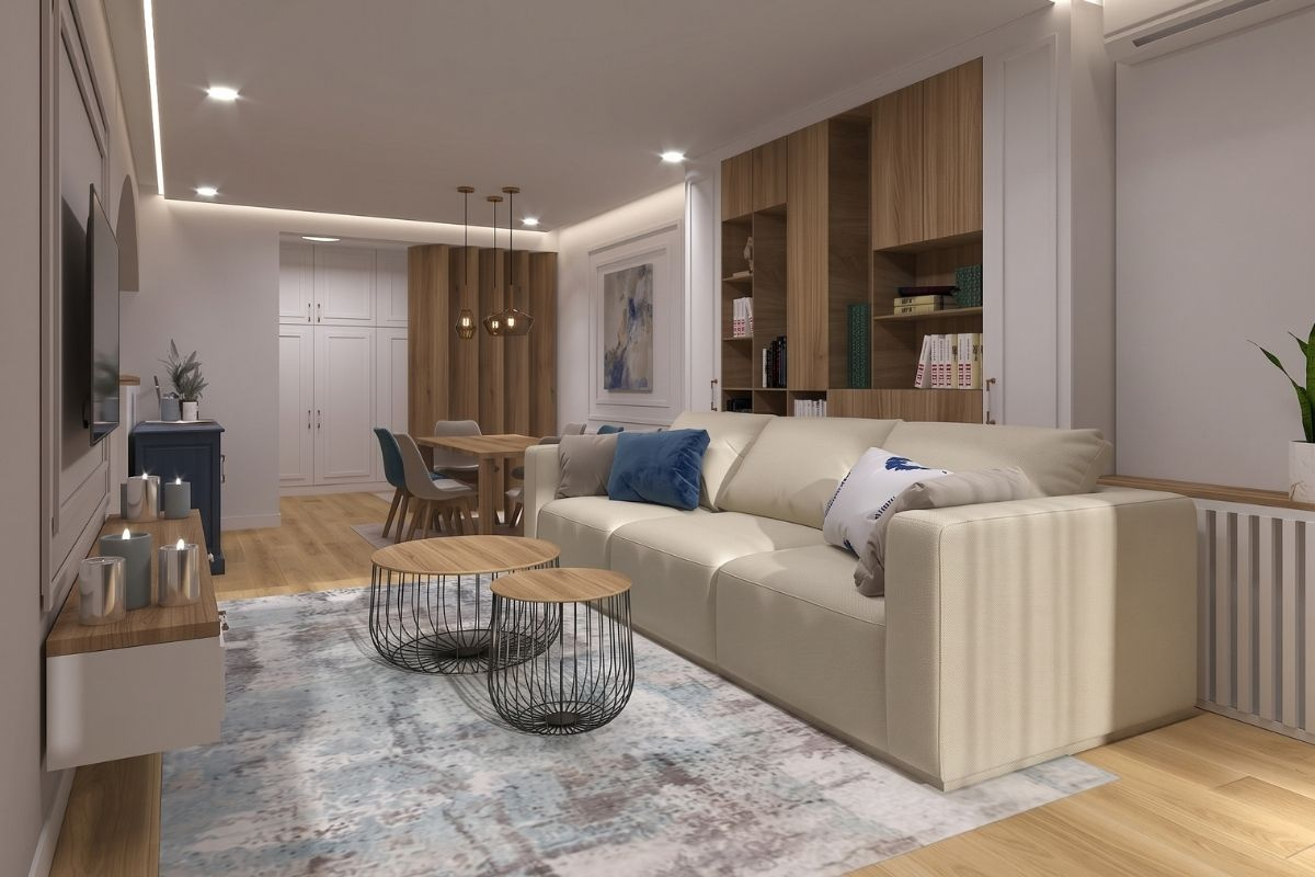 Phong cách thiết kế chung cư Rustic