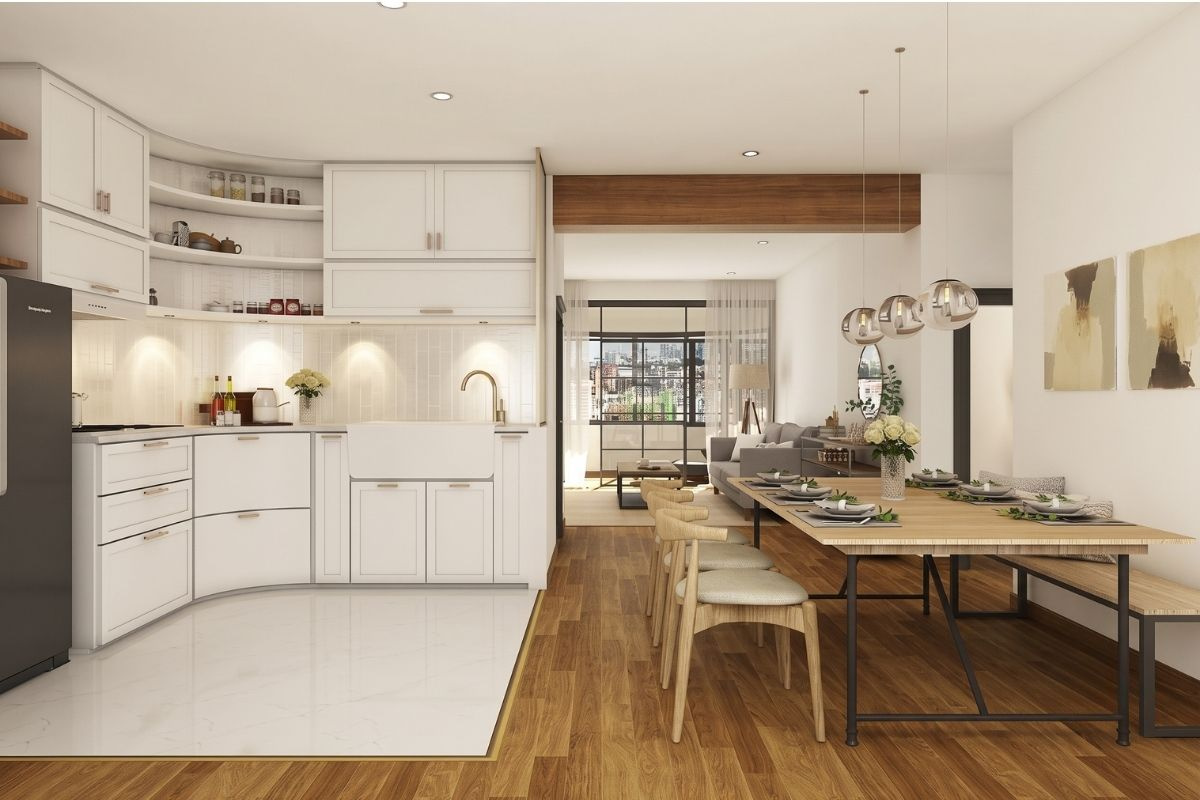 Phong cách thiết kế chung cư Rustic