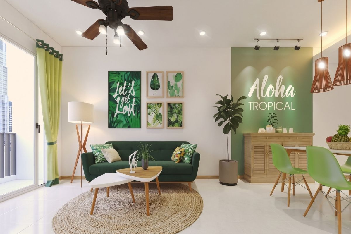 Phong cách thiết kế chung cư nhiệt đới