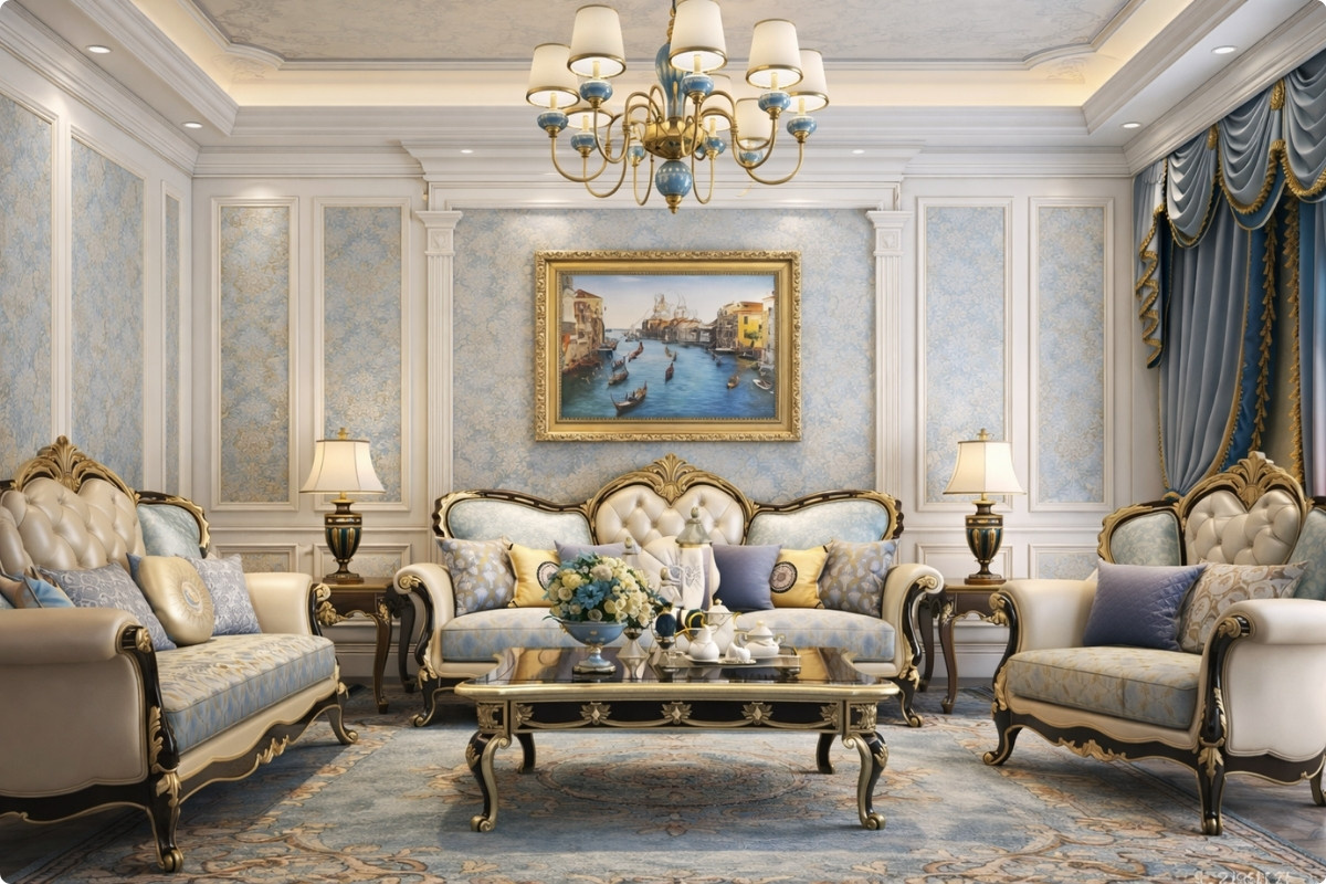 Phòng khách cổ điển