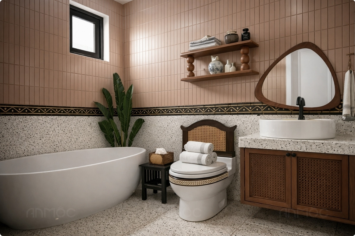 Phòng tắm Indochine