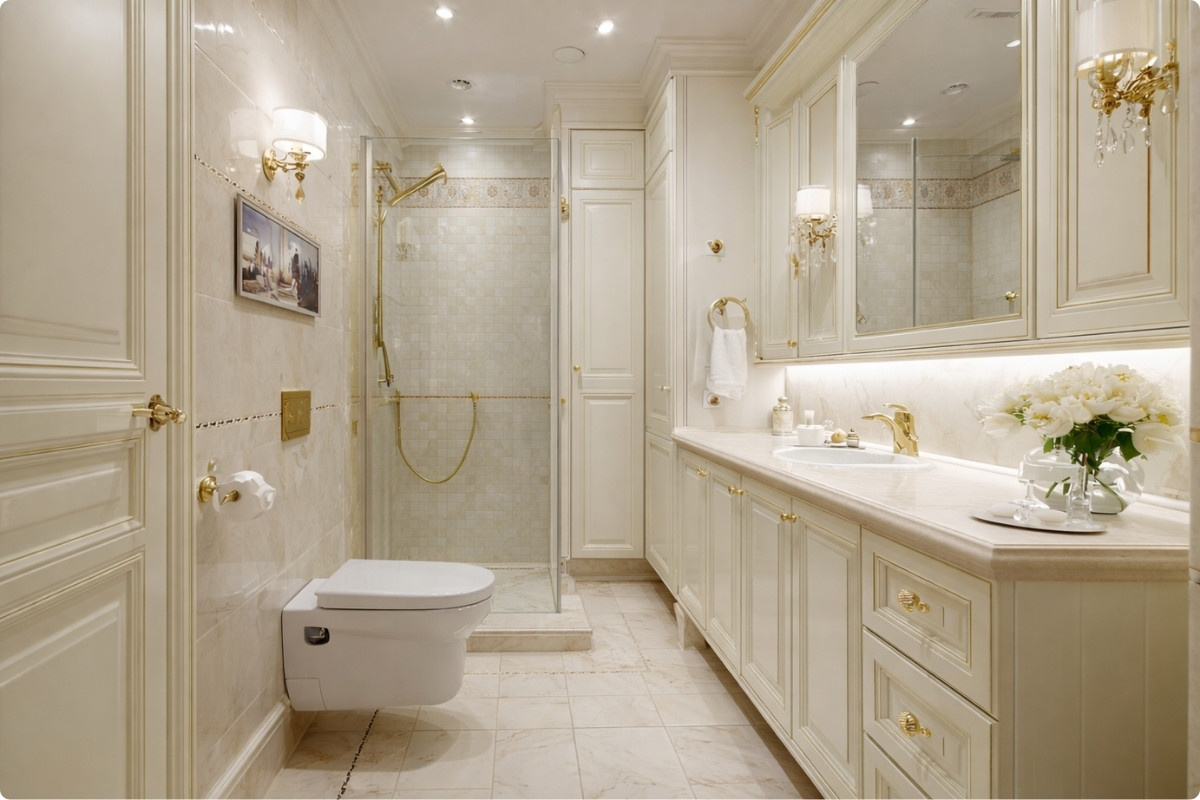 Phòng tắm cổ điển