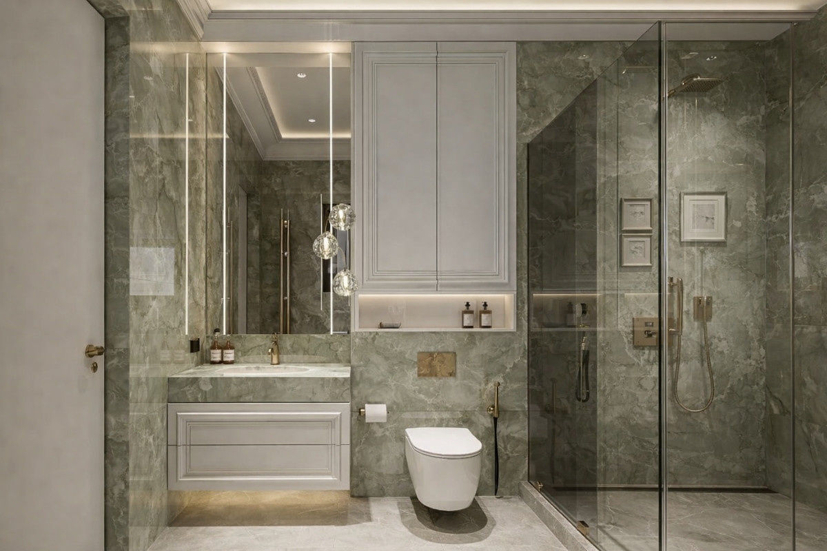 Phòng tắm tân cổ điển