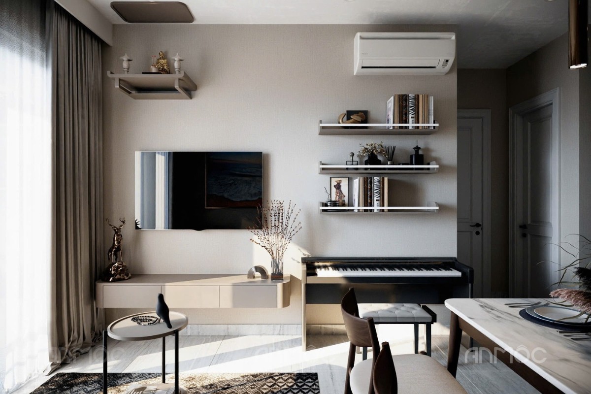 Toàn cảnh phòng khách hiện đại