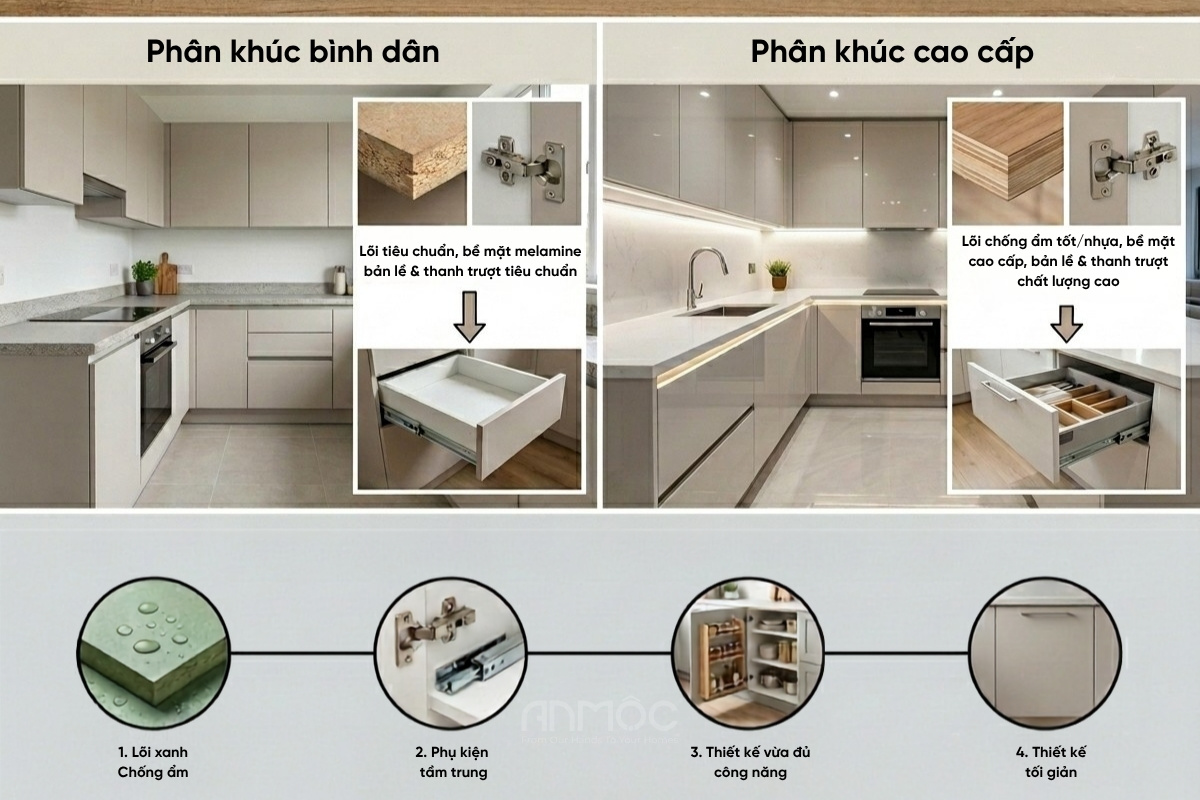 Tủ bếp chữ I giá bao nhiêu