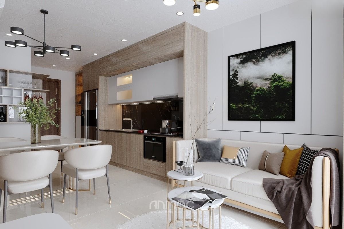 Tủ bếp chữ I phù hợp với không gian nào