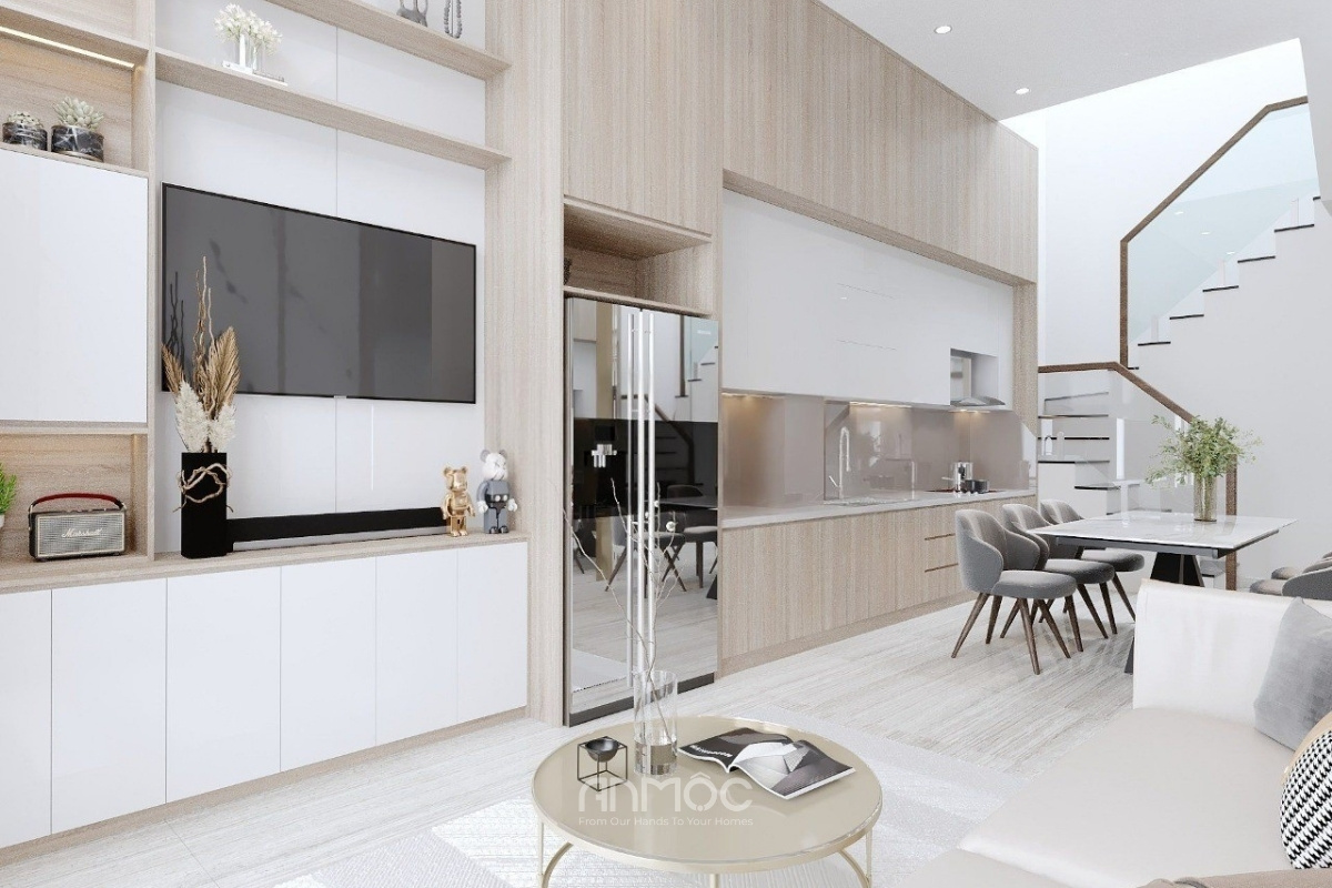 Tủ bếp nhà phố chữ I