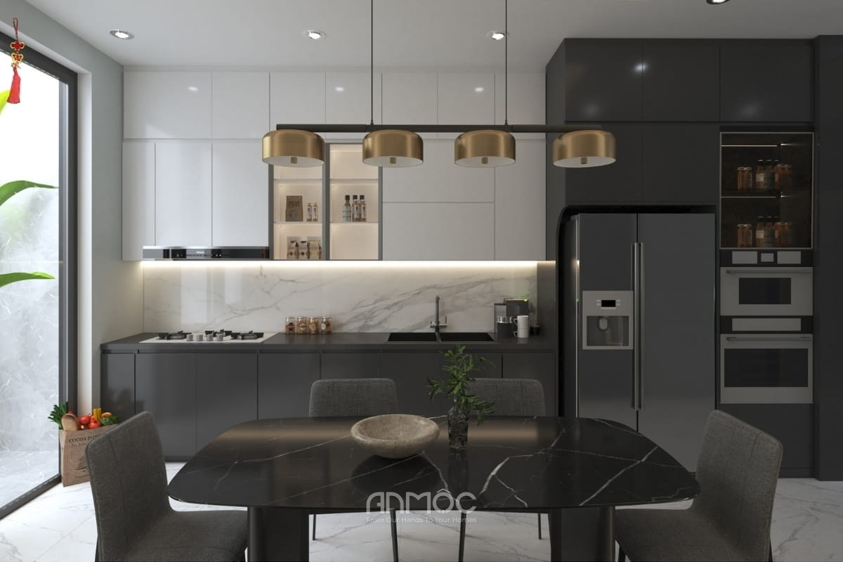 Tủ bếp nhà phố chữ I