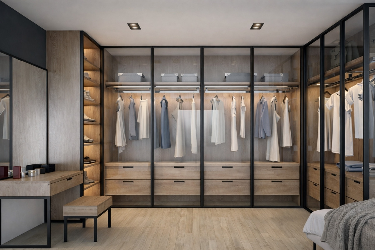 Tủ quần áo cánh kính