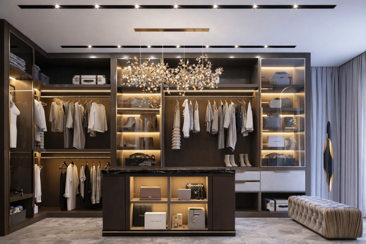 Tủ quần áo dành cho biệt thự