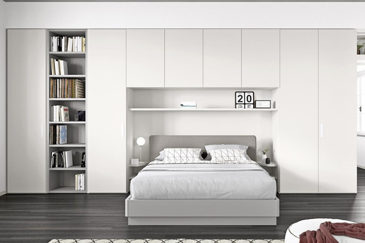 Tủ quần áo kết hợp với giường ngủ