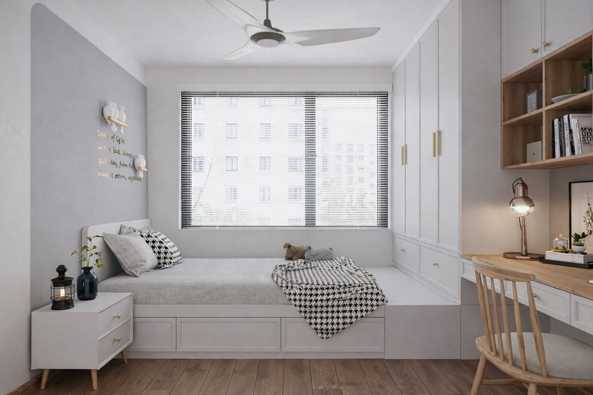 Tủ quần áo kết hợp với giường ngủ