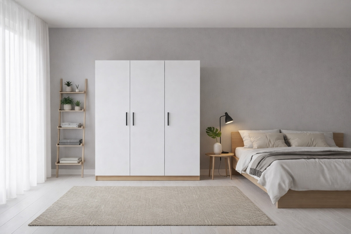 Tủ quần áo sử dụng chất liệu nhựa giả gỗ