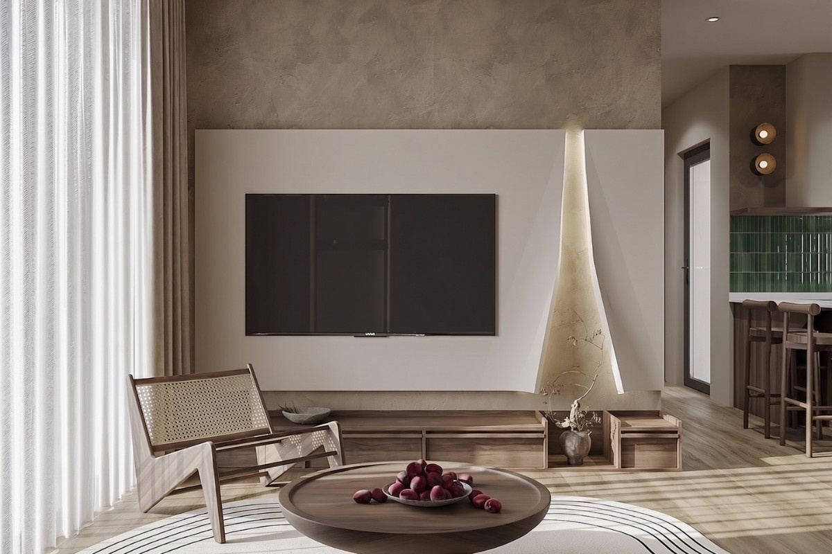 Tổng hợp mẫu thiết kế nội thất chung cư Wabi Sabi mới nhất 2026