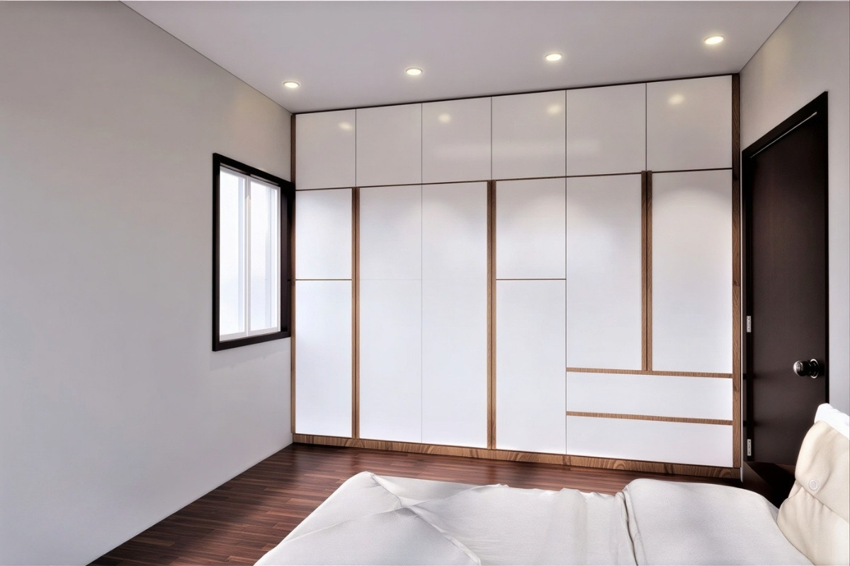 Tủ quần áo acrylic âm tường